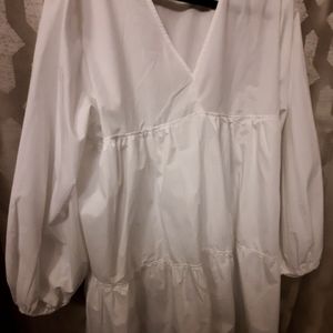 New white baby doll dress